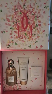 GUERLAIN Aqua Allegoria Pera Granita, Bergamot Body Lotion, Full Size 2.5 Oz Set