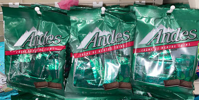 3x Andes Mints - Creme de Menthe - 2.75oz Bags - 11 pcs -