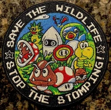 SUPER MARIO PATCH- STOP THE STOMPING  4"