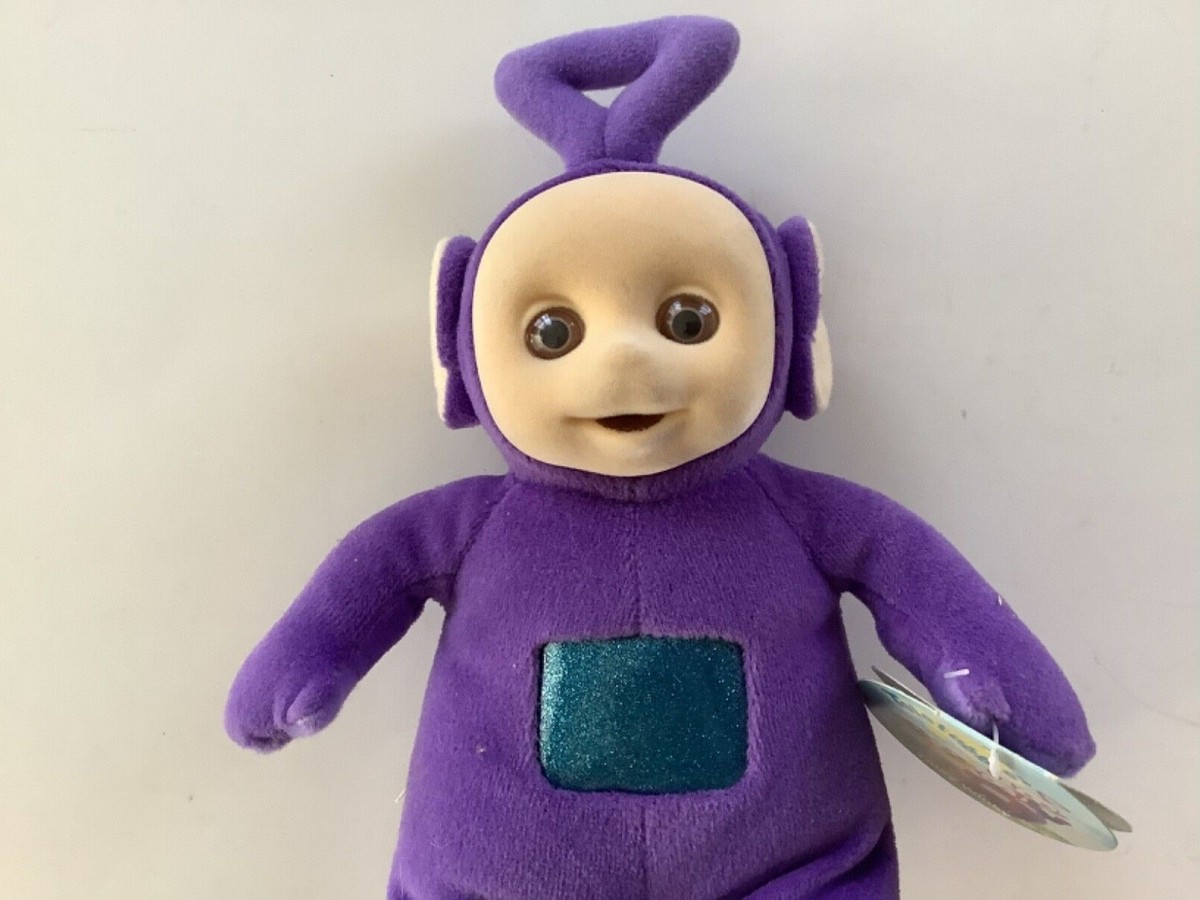 TELETUBBIES TINKY WINKY PLUSH W/ORIGINAL TAG + PRICE TAG +