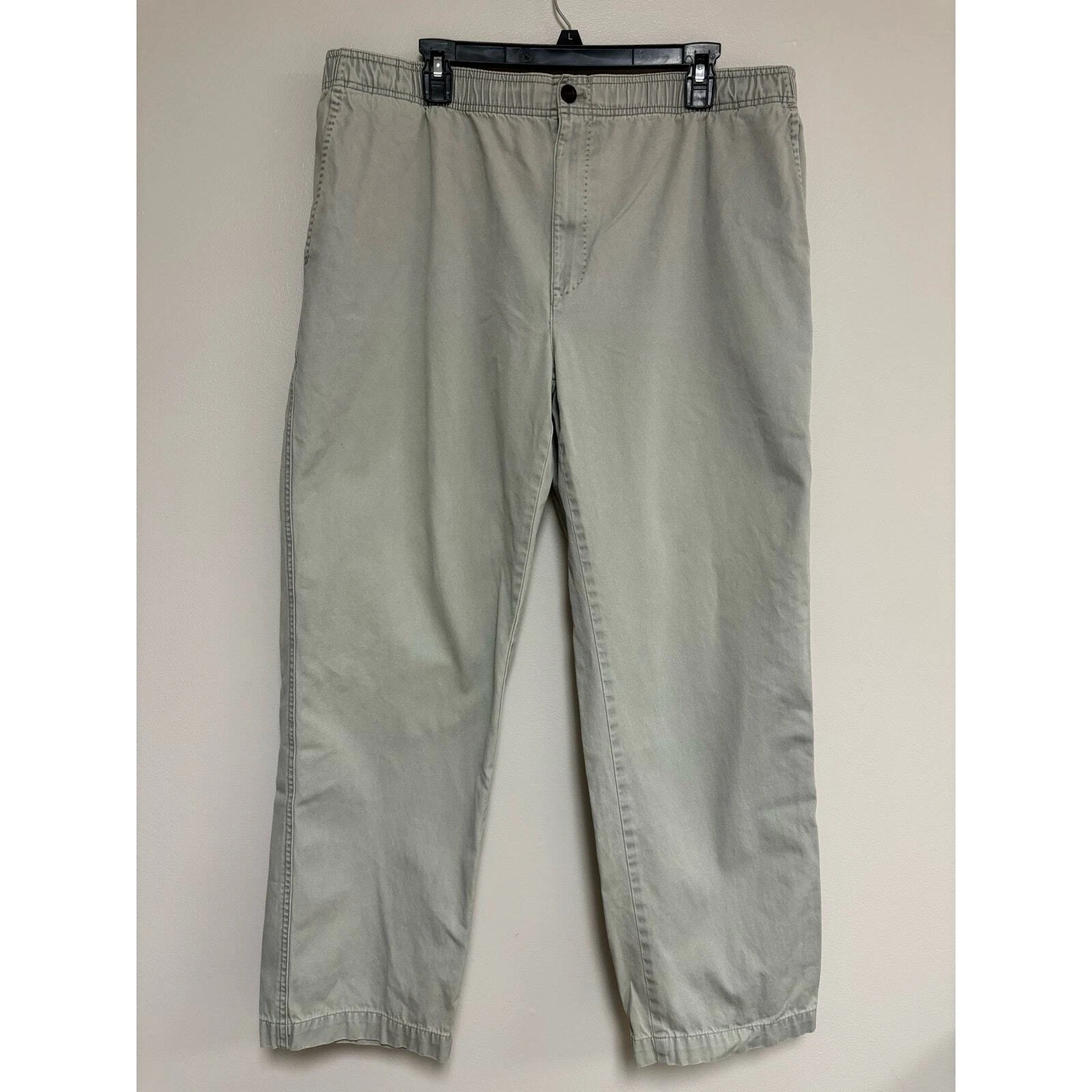 Orvis pants trousers 100% Pima cotton drawstring casual green 38 X 28