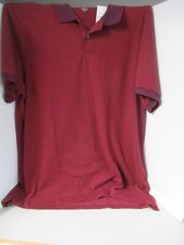 Old Navy Men's SZ XXL Classic Fit Dark WINE Short Sleeve Pique Polo SHIRT NWT