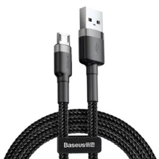 Cable Baseus, Micro Usb/Usb 2.0 Type A, 20 Cm, Black