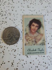 VINTAGE J.J NEWBERRY CO. WEIGHT & FORTUNE CARD 20TH CENTURY Elizabeth Taylor