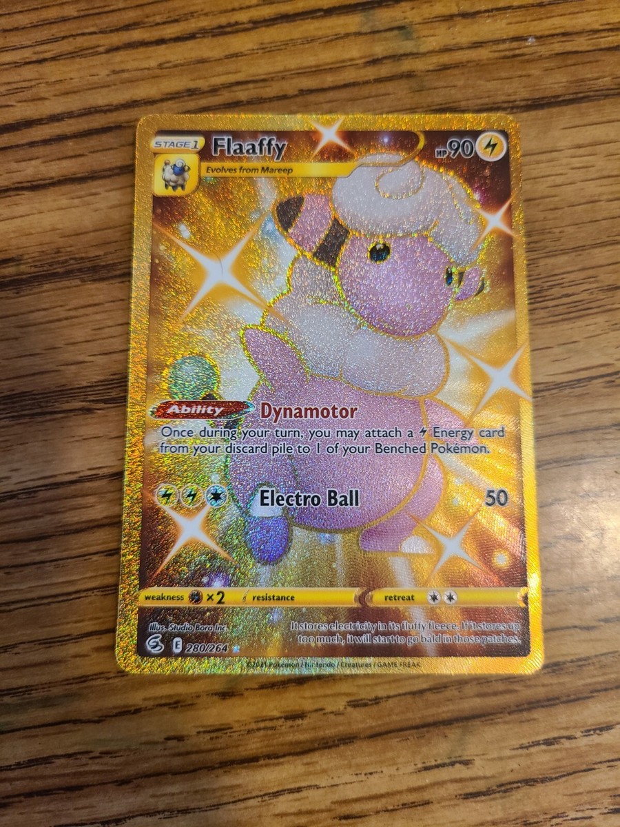 Flaafy Gold Shiny Full Art Secret Rare! 280/264 Pokemon Pack Fresh