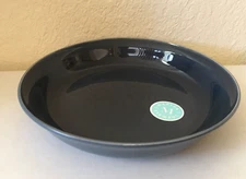 SET OF 2 Martha Stewart Pasta/Soup Bowls Stoneware 9.3" Diameter Gray Blue New