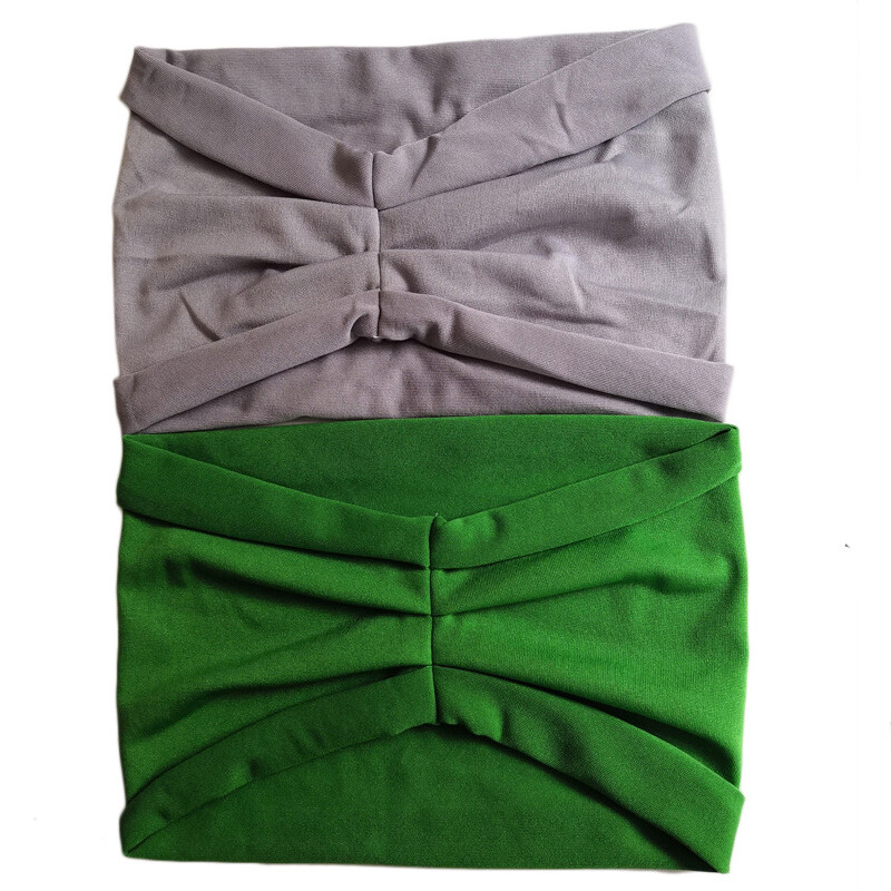 Womens Yoga Wide Headband Ladies Elastic Turban Fold Hair Band Sports