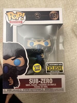 Funko Pop! Movies 1057 Sub-Zero GITD Rare Geekay Exclusive Mortal Kombat