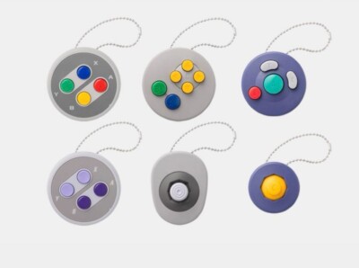 Nintendo Controller Capsule Toy Fidget Charm Super NES JP EU