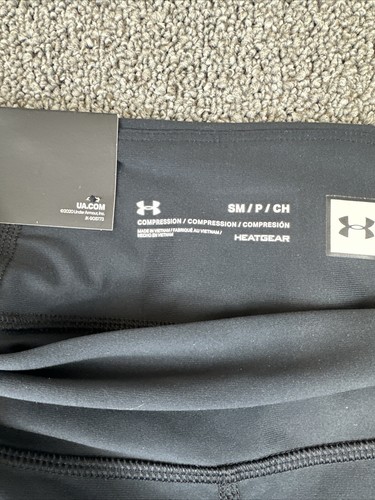 Under Armour Women's HeatGear Compression Mid Rise Crop Leggings Size S NWT - Picture 3 of 5