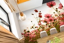 3D Pink Flowers G2804 Floor WallPaper Murals Wall Print Decal AJ Coco 2024