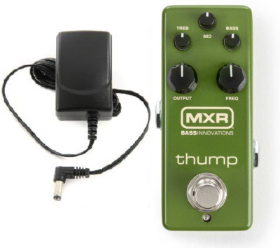 MXR M281 THUMP BASS PREAMP MINI EFFECTS PEDAL ECHOPLEX PREAMP CIRCUIT (ADAPTER)