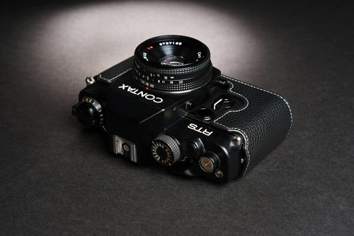 Funda protectora de cuero genuino con media cámara para Contax RTS RTS II RTS2 - Imagen 9 de 31