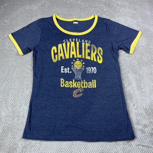 Cleveland Cavaliers Camicia Donna Large Cavs Carina NBA Basket Sportiva Retrò