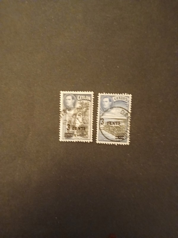 Ceylon Scott #290-291 - VF Used - SCV $5.00