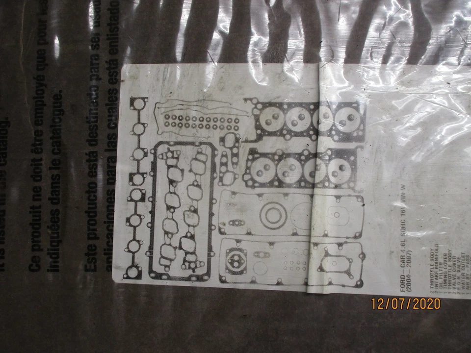 ✅ JUEGO DE JUNTAS COMPLETO FORD MERCURY LINCOLN TOWN CAR 4.6 SOHC VICTOR REINZ 2004-2008 Foto 4 de 4