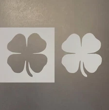 Clover 2 Plastic Mylar Stencil Airbrush Painting Art Supplies