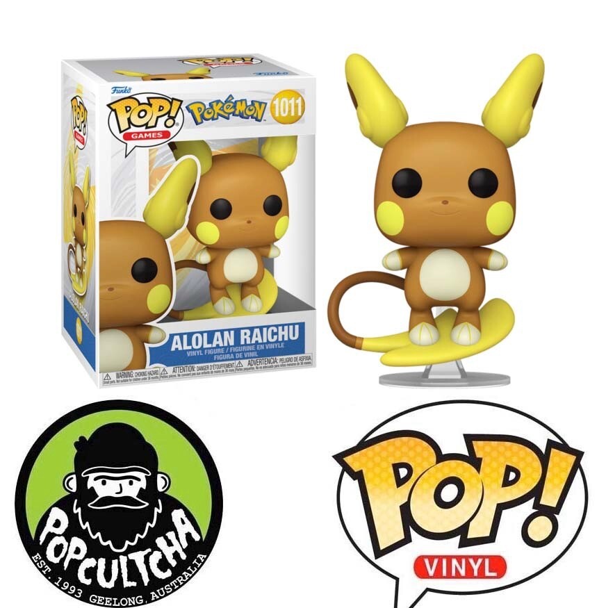 Pokemon Alolan Raichu Pop! Vinyl Figure 