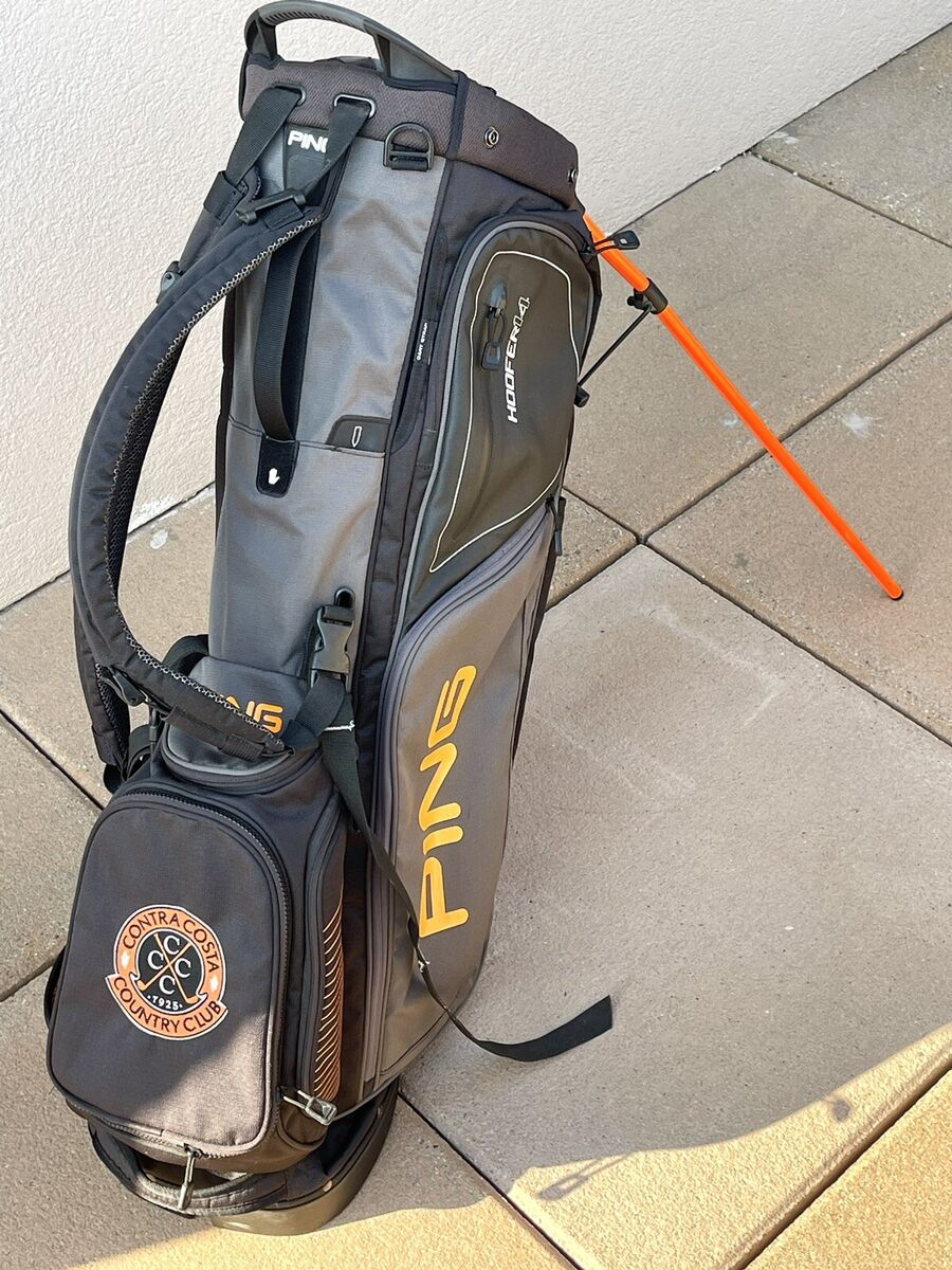 Ping Hoofer 14 stand bag/ Cart Bag, Black Orange Grey Great Ping Hoofer 14 stand bag/ Cart Bag, Black Orange Grey Great