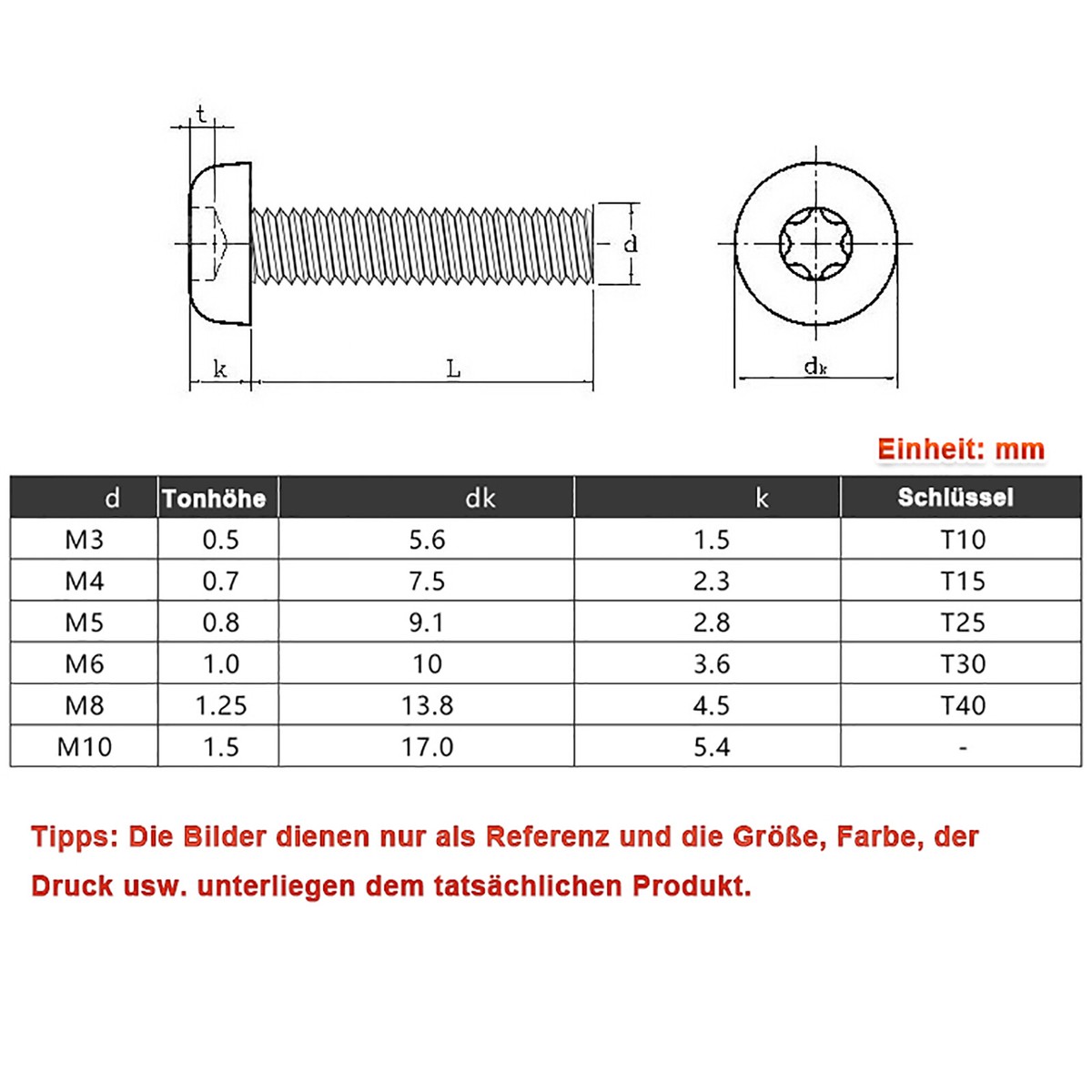 AGBERG - Viti A Testa Bombata M3 X 45 Con Torx (TX) - Viti A Testa Bombata [30 Pezzi] In Acciaio Inox A2 V2A, Antiruggine - ISO 7380-1