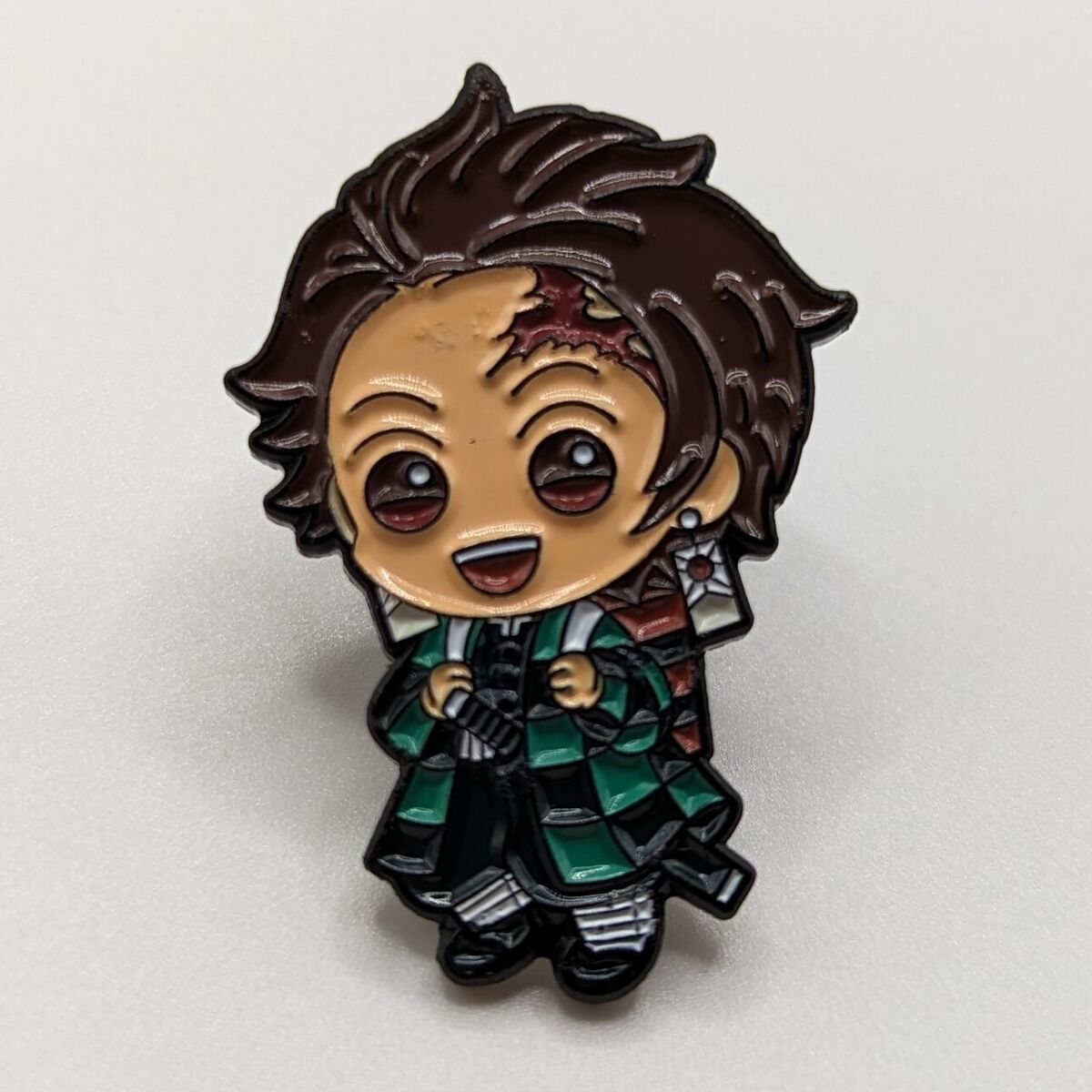 Demon Slayer Kimetsu no Yaiba Kamado Tanjiro with Onigiri - Demon Slayer -  Pin