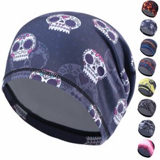 Short Skull Beanie Hat Thin Fleece Winter Warm Skull Cap Cuff Hat for Men Women