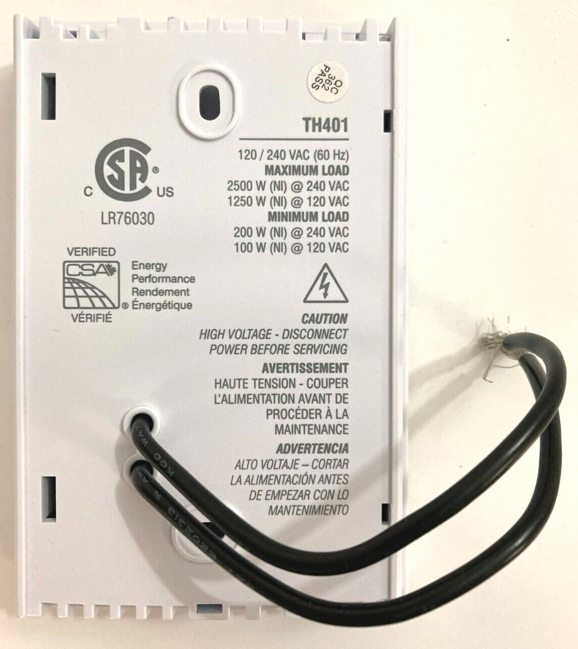 Aube TH401 Digital Non-Programmable Thermostat 2500W, 240V, 10.4A | eBay