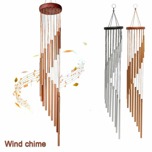 Large 36in 18 Tubes Windchime Chapel Bells Wind Chimes Door Hanging Home Decor - Picture 2 of 19