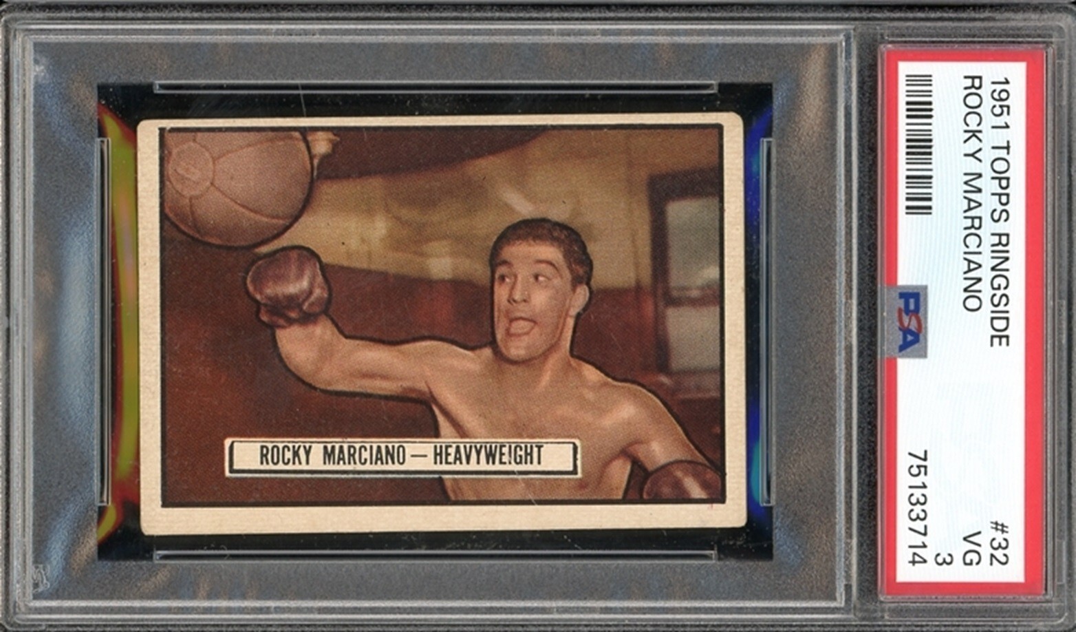1951 Topps Ringside Boxing #32 Rocky Marciano Rookie PSA VG 3