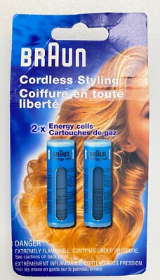 Braun Cordless Styling 2x CT Energy Cell 25ml Butane Refills Type 4542 New  Rare 69055803899|