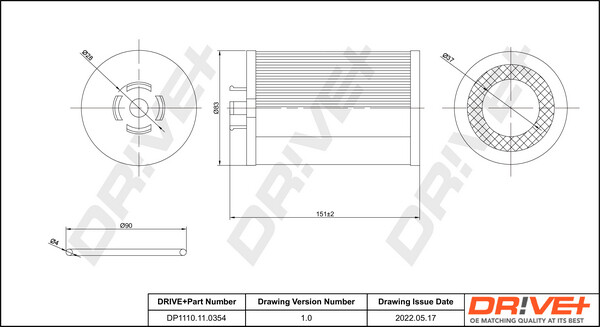 Dr!ve+ DP1110.11.0354 ÖLfilter FüR Bredamenarinibus, GÜLeryÜZ, MAZ-image