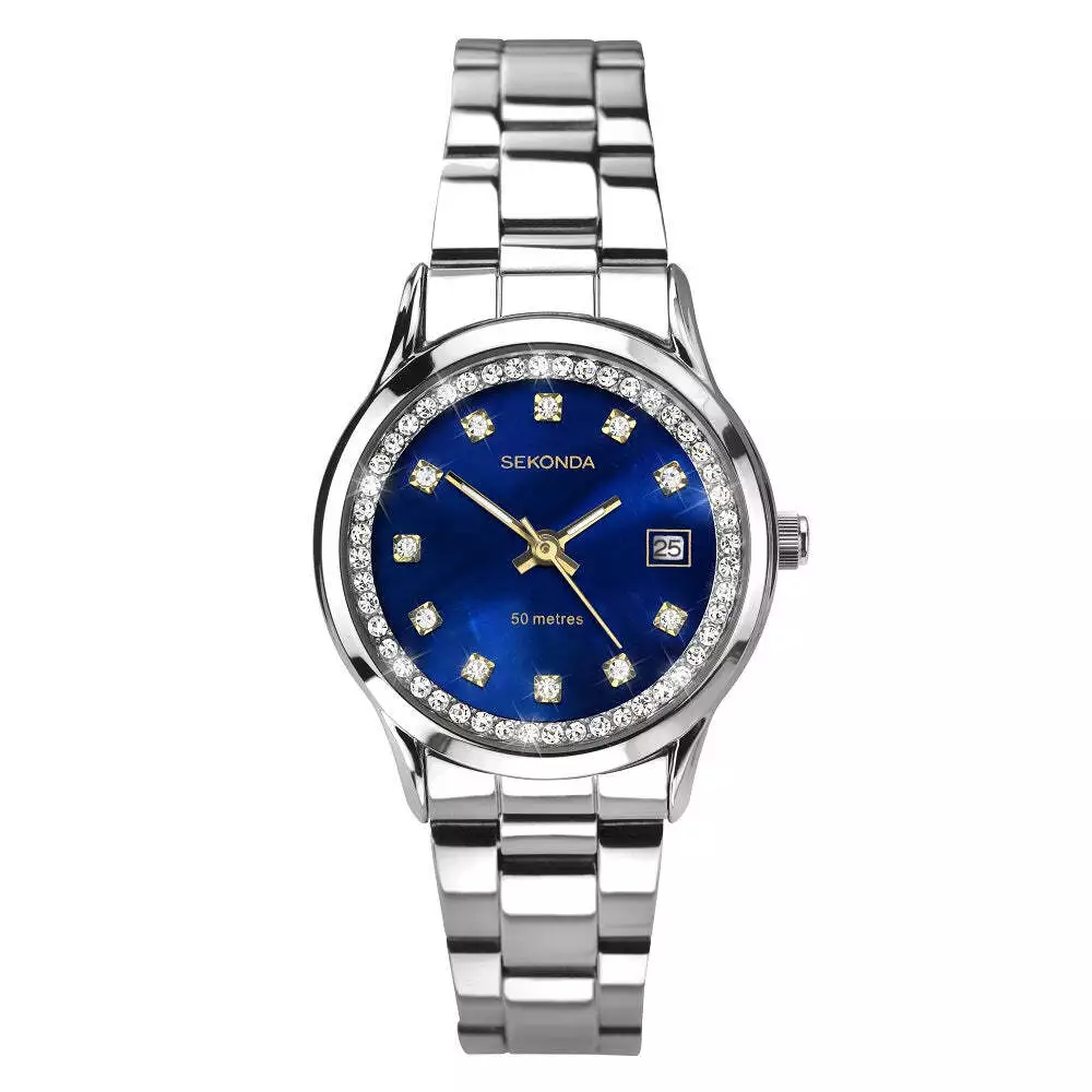 Sekonda blue dial watch ladies sale