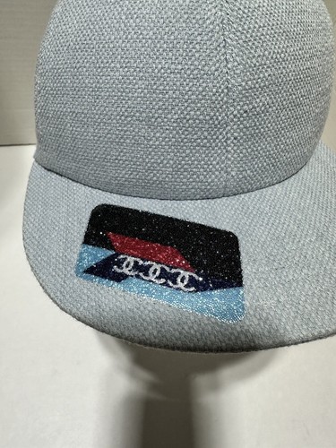 Chanel Unisex Blue Airlines Tweed Gorra Gorra de Béisbol Brillo Logo Algodón 20"-23" - Imagen 8 de 15