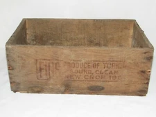 07F30 Old Wooden Box Decor Kitchen Fancy Layer Figs Clarke Brothers
