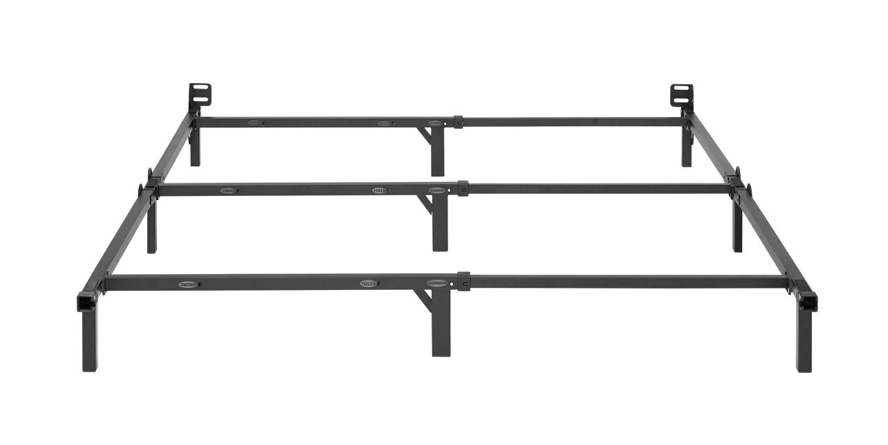 “NEW” Mainstays 7" Adjustable Metal Bed Frame, Black, Adjusts Twin