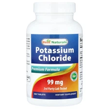 Potassium Chloride, 99 mg, 400 Tablets