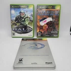 Halo 1 & 2 Steelbook Xbox Lot w Map Pack Complete CIB Bundle