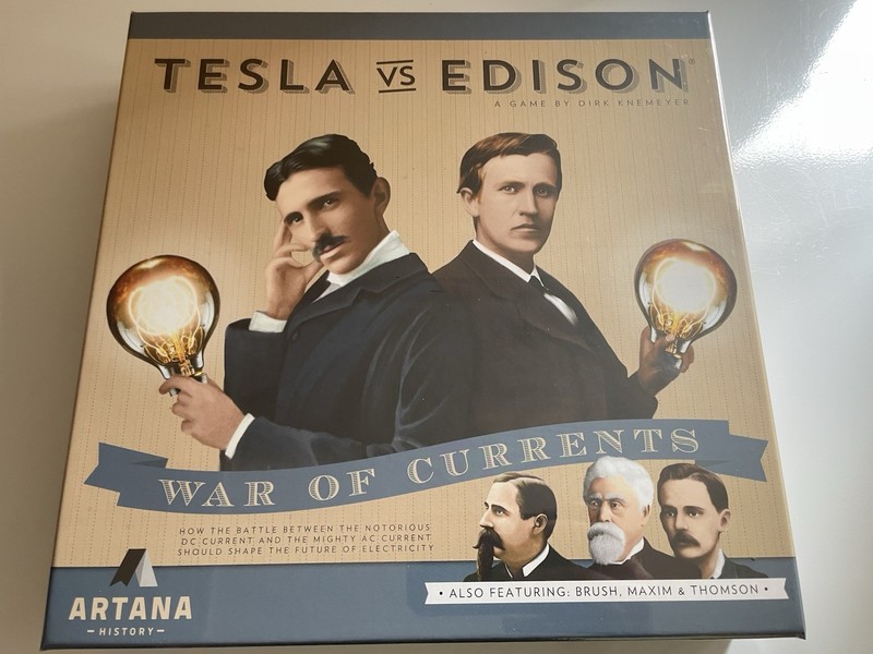 TESLA VS EDISON: WAR OF CURRENTS Board Game NEW