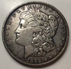 1892-O Morgan Silver Dollar $1, XF+/AU. Antique Patina! Rarer Date, TSC! D36