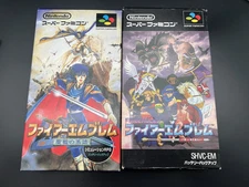 Fire Emblem 2set Nintendo Super Famicom SNES SFC W/Box & Manual