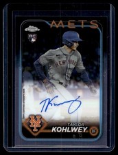 2024 Topps Chrome Base Auto Taylor Kohlwey RC Auto New York Mets #RA-TK