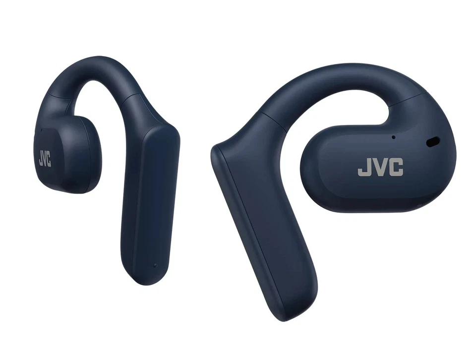 JVC nearphones Open Ear True Wireless BLUE Headphones HANP35T 16mm Large Drivers - Image 3 of 4