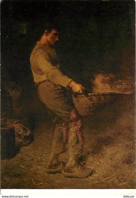 Postkarte - Kunst - Malerei - Jean-François Millet - Le vanneur - Neue Karte