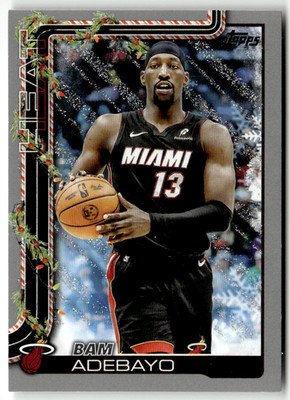 Topps NBA Flagship Holiday 2025 No. H60 Bam Adebayo Silver Glitter
