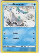 Galarian Darumaka 043/189 Common Darkness Ablaze Pokemon Near Mint