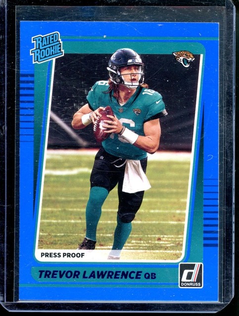 Trevor Lawrence 2021 Panini Donruss Rated Rookie Press Proof
