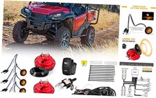 UTV ATV Turn Signal Kit with 2 Pack 130DB Horn Kit, Universal Street Legal