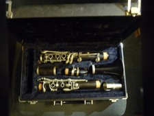 Antique Pan-American Elkhart Indiana Clarinet And Case as is untested read