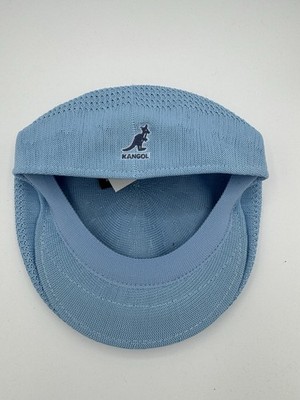 KANGOL Tropic 504 Ventair Lightweight Hat with Logo Baby Blue Size Small