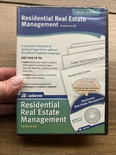 Adams Residential Real Estate Management Forms on CD New Factory Sealed SS505